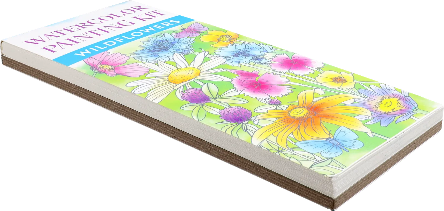 Peter Pauper Press Wildflowers akvarellsett lomme 20 ark