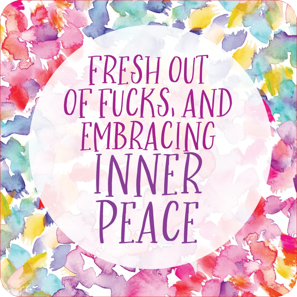 Peter Pauper Press Inner Fucking Peace kortstokk 60 kort frekk