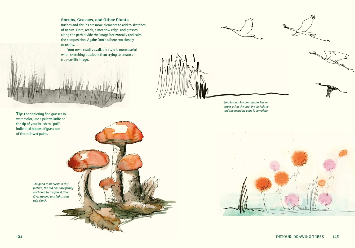 Sketching Outside illustrert guide pocket akvarell ute