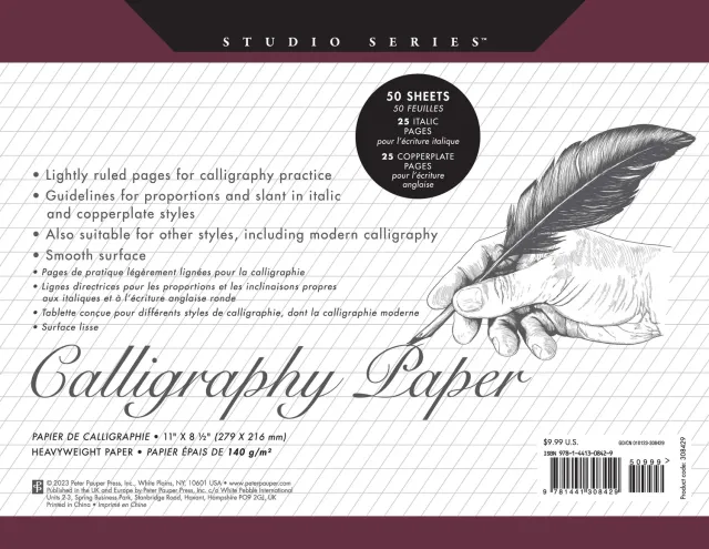 Studio Series Calligraphy Paper øvebok 50 ark 140 g