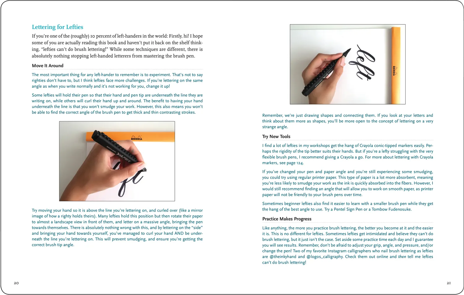 Peter Pauper Press Brush Lettering A to Z hobbybok 176 sider