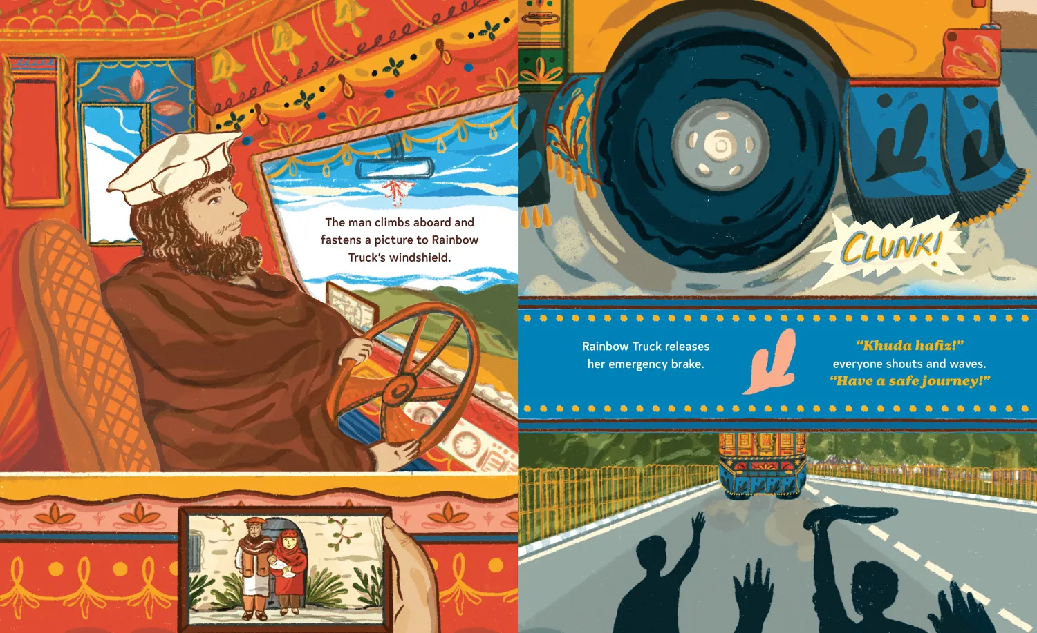 Chronicle Books Rainbow Truck innbundet bildebok