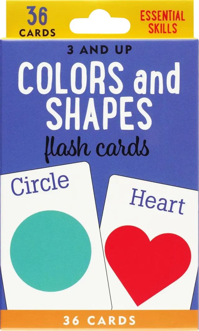 Peter Pauper Press Colors and Shapes læringskort 36 stk