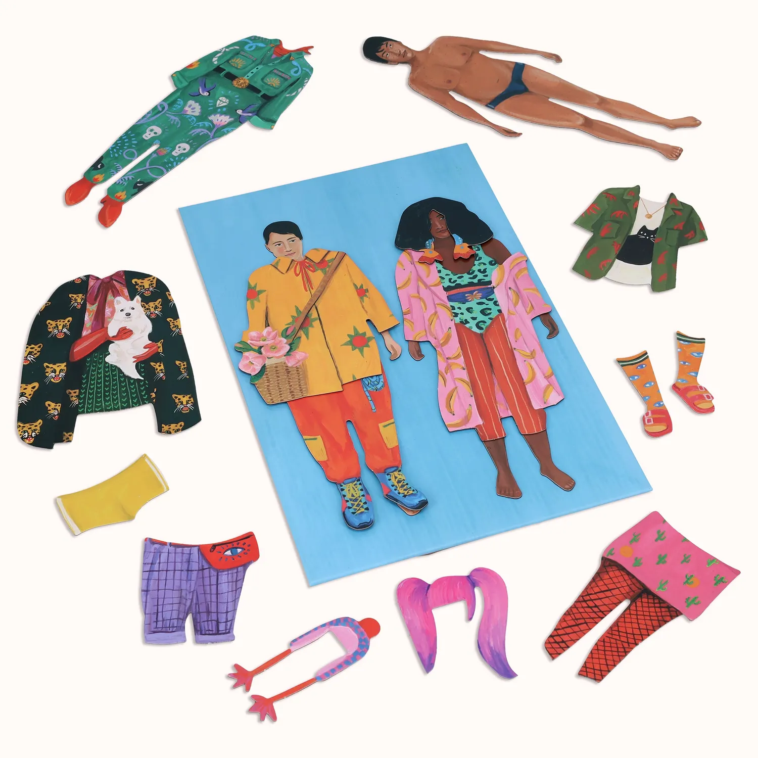 Chronicle Fearless Fashion Magnetic Dolls magnetsett