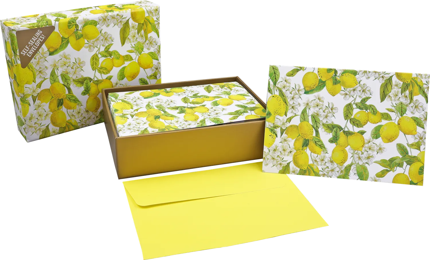 Peter Pauper Press Amalfi Lemons notatkort 14-pakning sitron