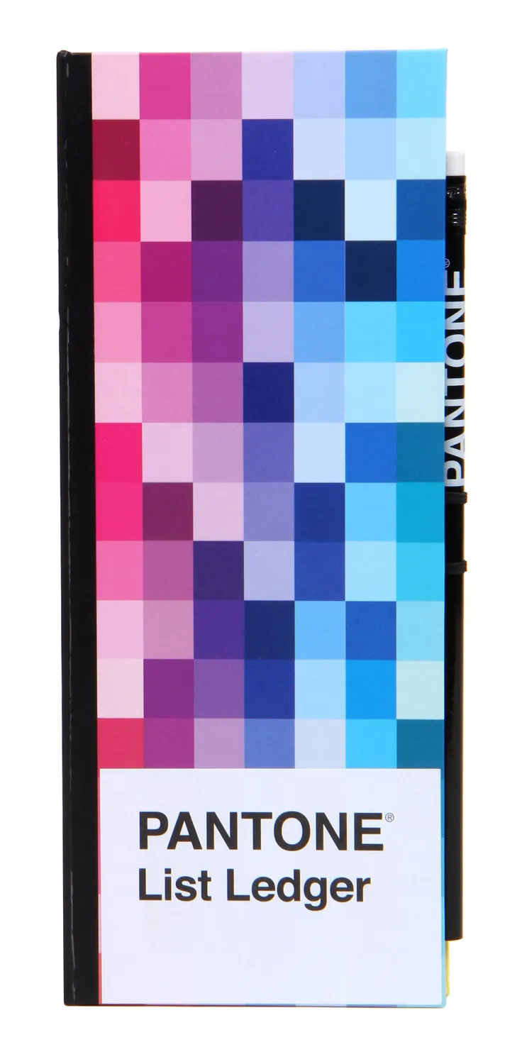 Pantone List Ledger notatbok 4 blokker med blyant