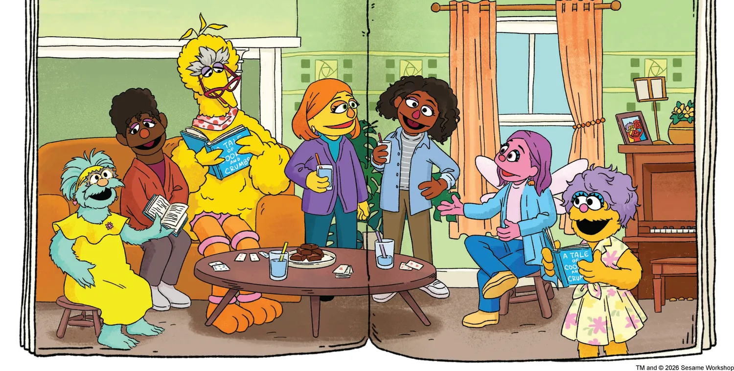 Sesame Street Momster at the End innbundet barnebok mamma