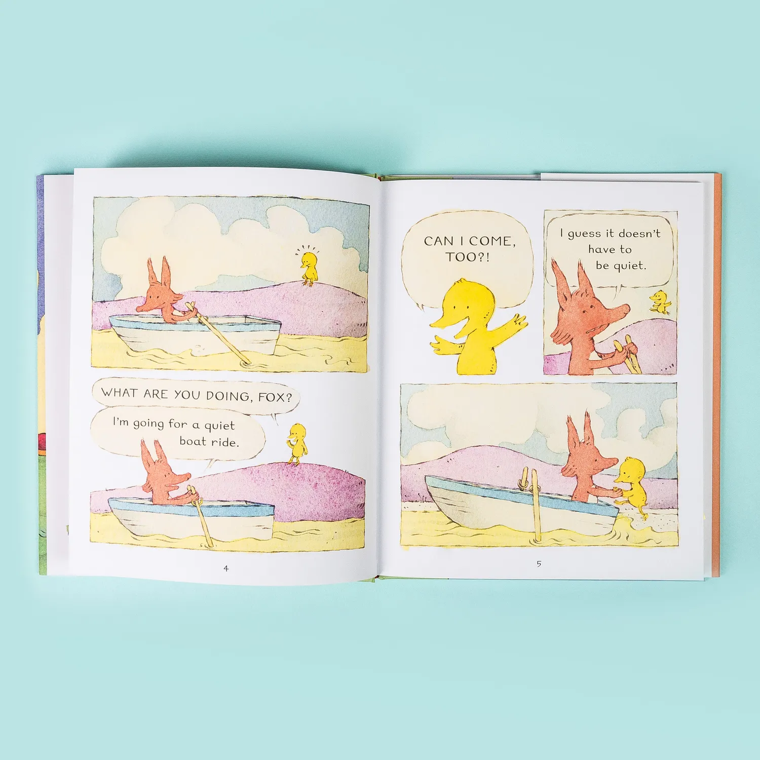 Fox & Chick The Quiet Boat Ride barnebok pocket 5–8 år