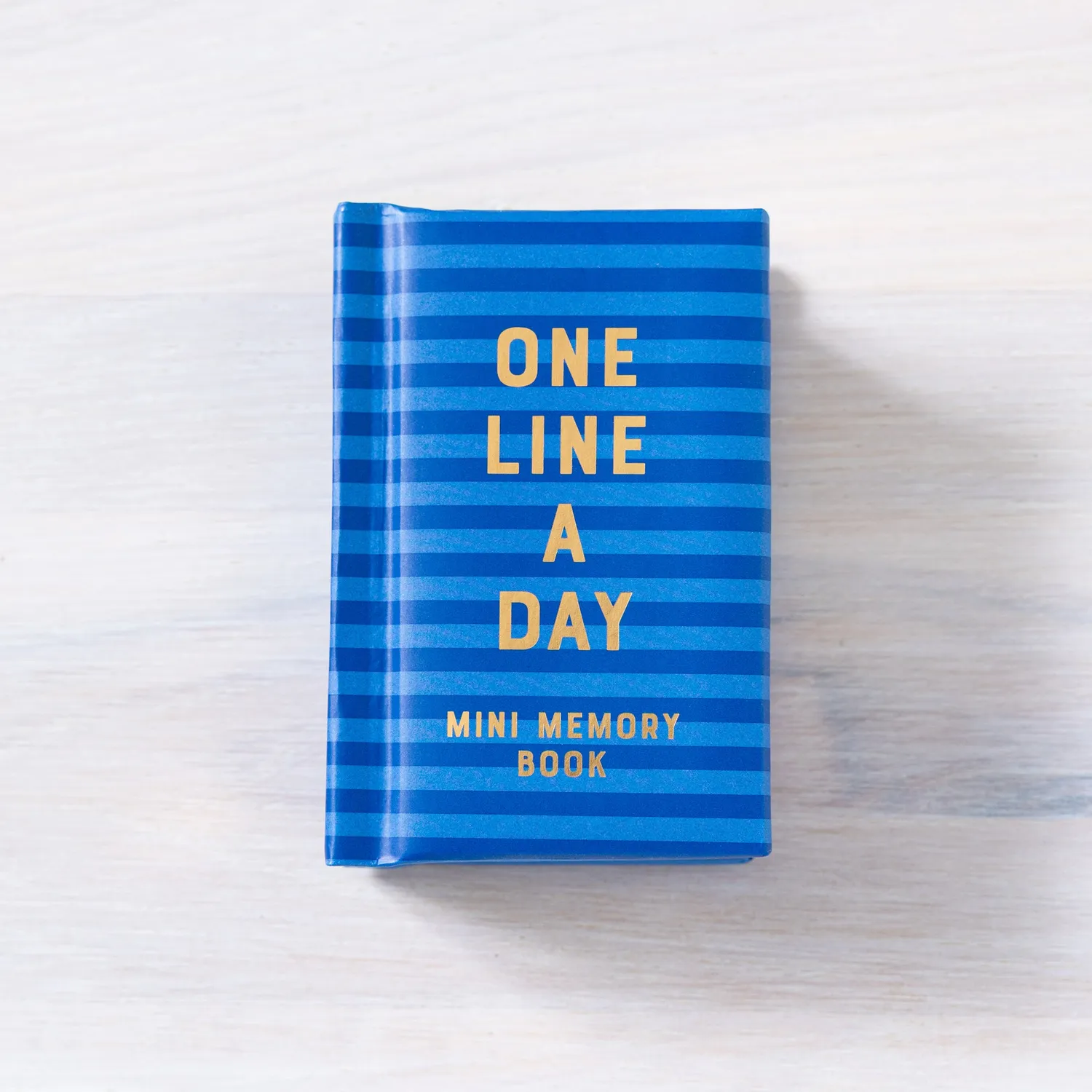 One Line a Day Navy Stripes minnedagbok ett år mini