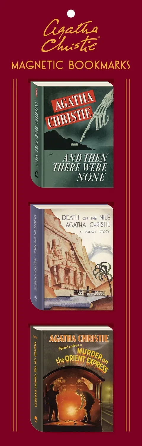 Chronicle Books Agatha Christie magnetiske bokmerker 3-pak