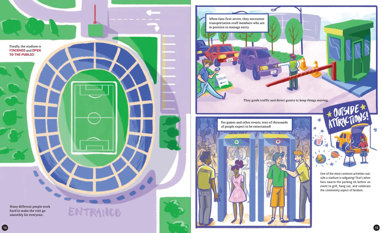 Abrams and Chronicle Incredible Stadiums barnebok innbundet stadion 8-12