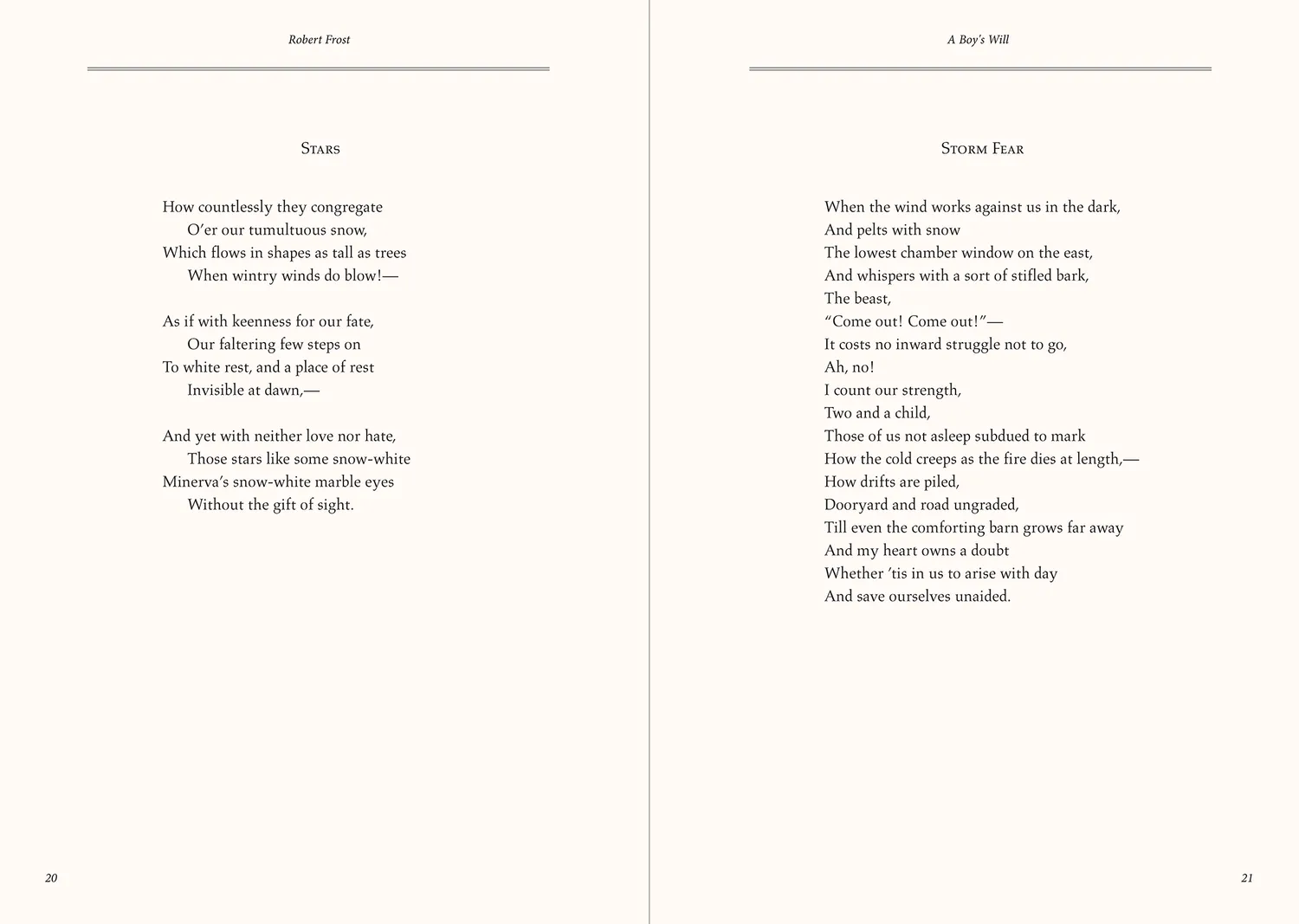 Peter Pauper Poems of Robert Frost diktsamling innbundet gave