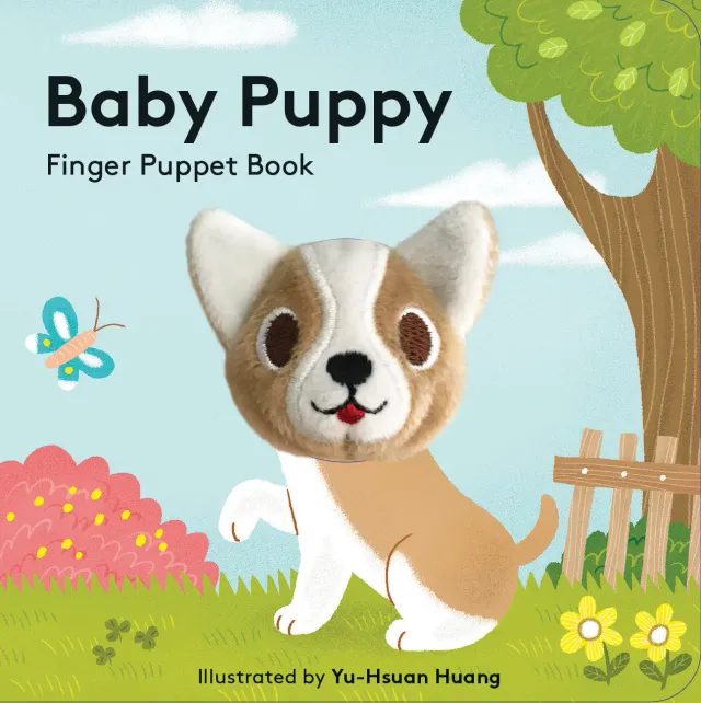 Chronicle Books Finger Puppet Baby Puppy pekebok med fingerdukke