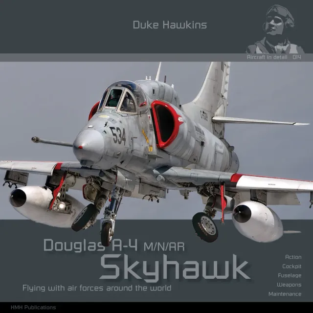 Duke Hawkins Douglas A-4 M/N/AR Skyhawk bok detaljfoto
