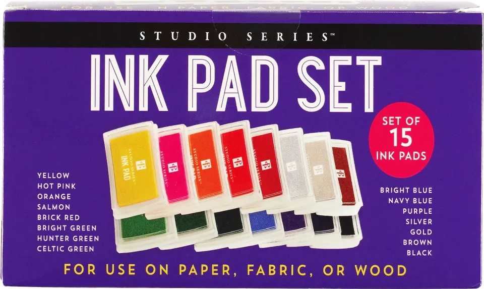 Peter Pauper Press Studio Series stempelputesett 15 farger dye