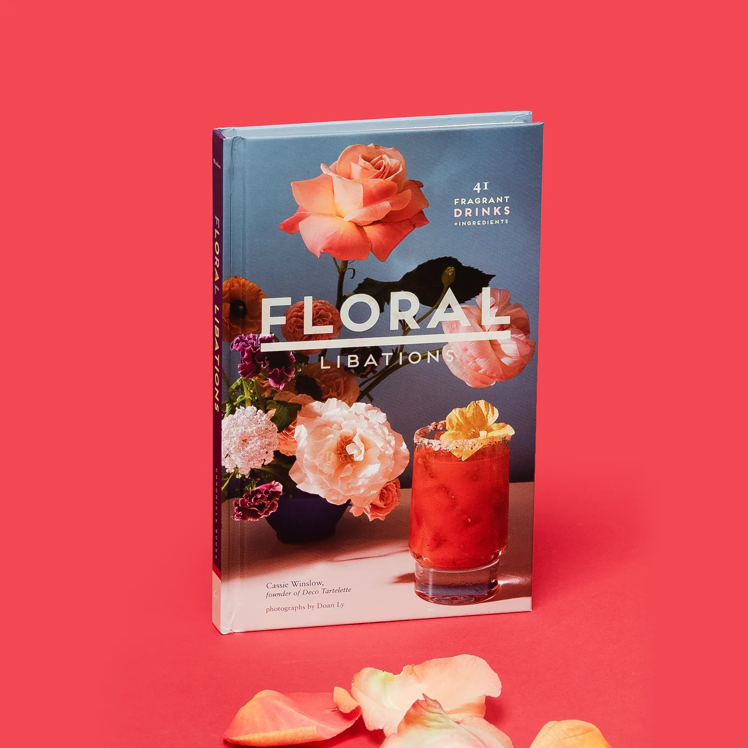 Abrams Floral Libations cocktailbok innbundet 41 oppskrifter