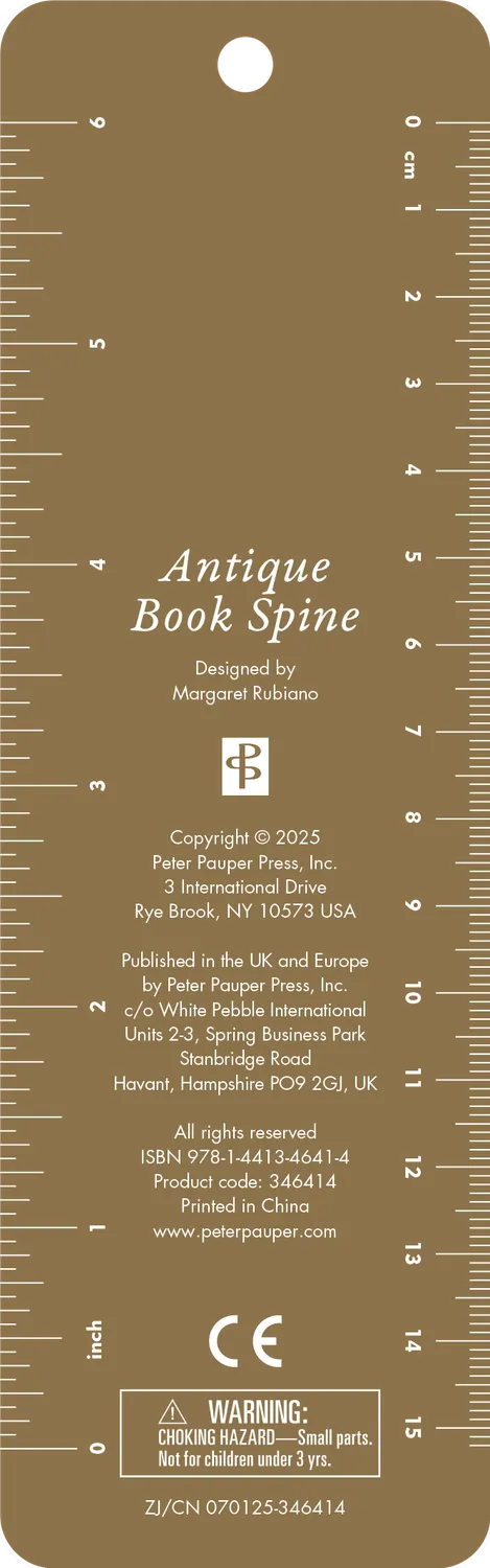 Peter Pauper Press Antique Book Spine bokmerke med perler
