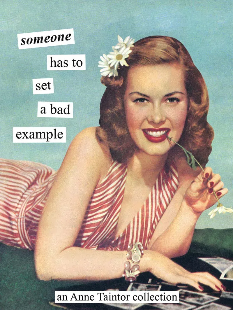 Anne Taintor Someone Has to Set a Bad Example humorbok pocket