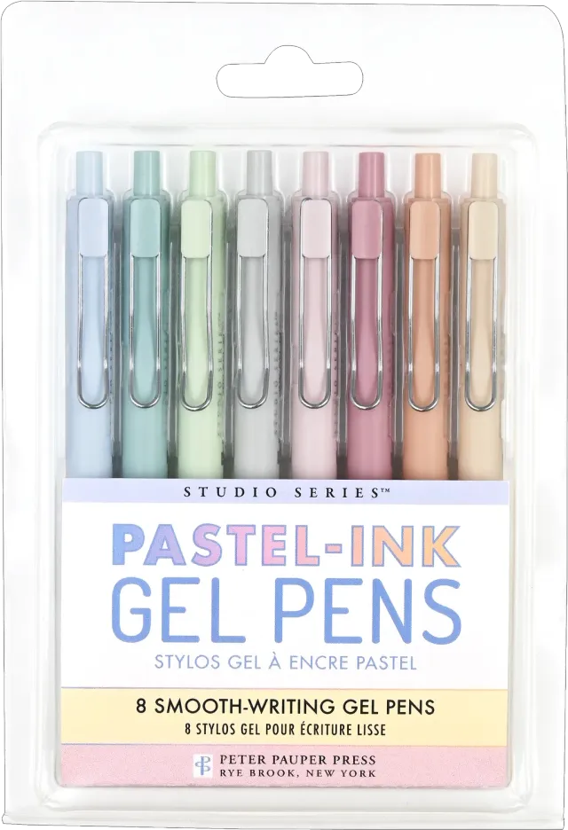 Peter Pauper Press Pastel Gel Pens gelpenner 8 pastel