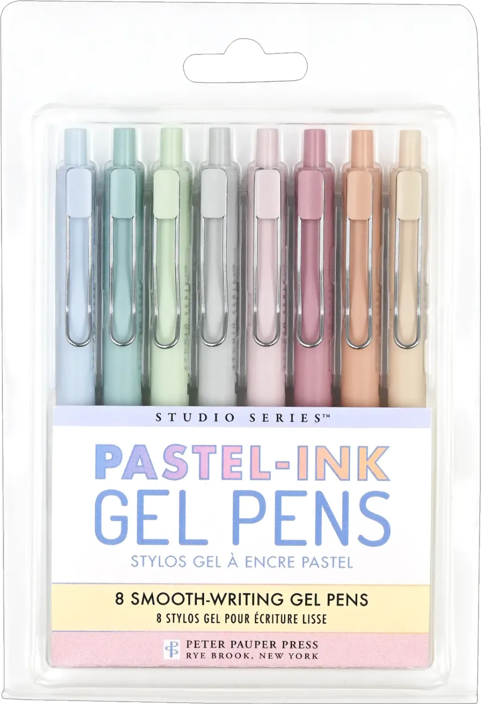 Peter Pauper Press Pastel Gel Pens gelpenner 8 pastel