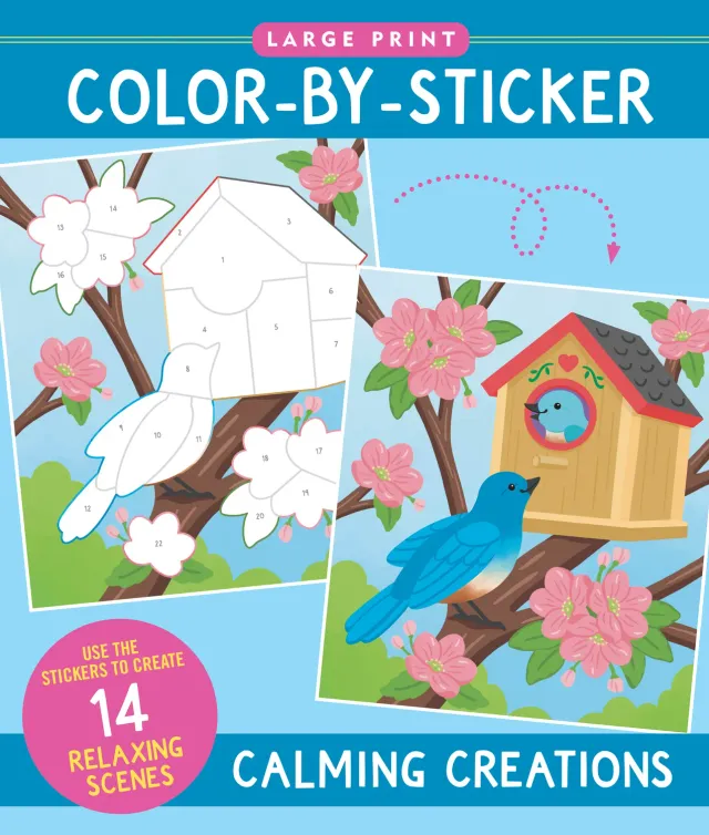 Peter Pauper Press Calming Creations klistrebok stor skrift