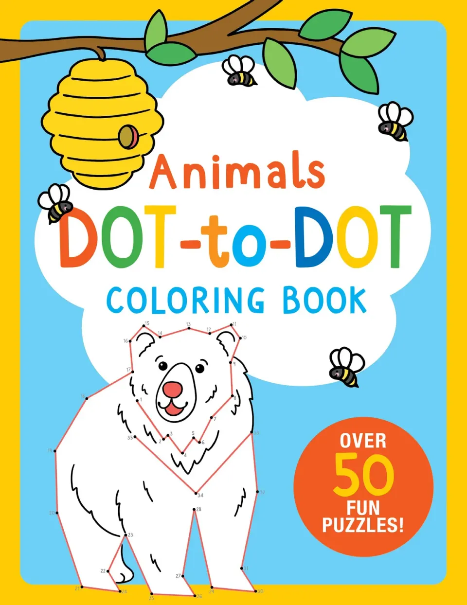 Peter Pauper Press Animals Dot-to-Dot aktivitetsbok prikk-til-prikk