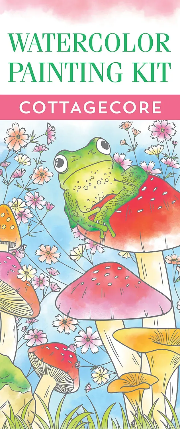Peter Pauper Press Cottagecore malesett akvarell liten