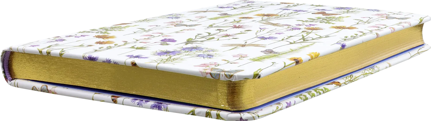 Peter Pauper Press Wildflower Garden notatbok blomster gullfolie