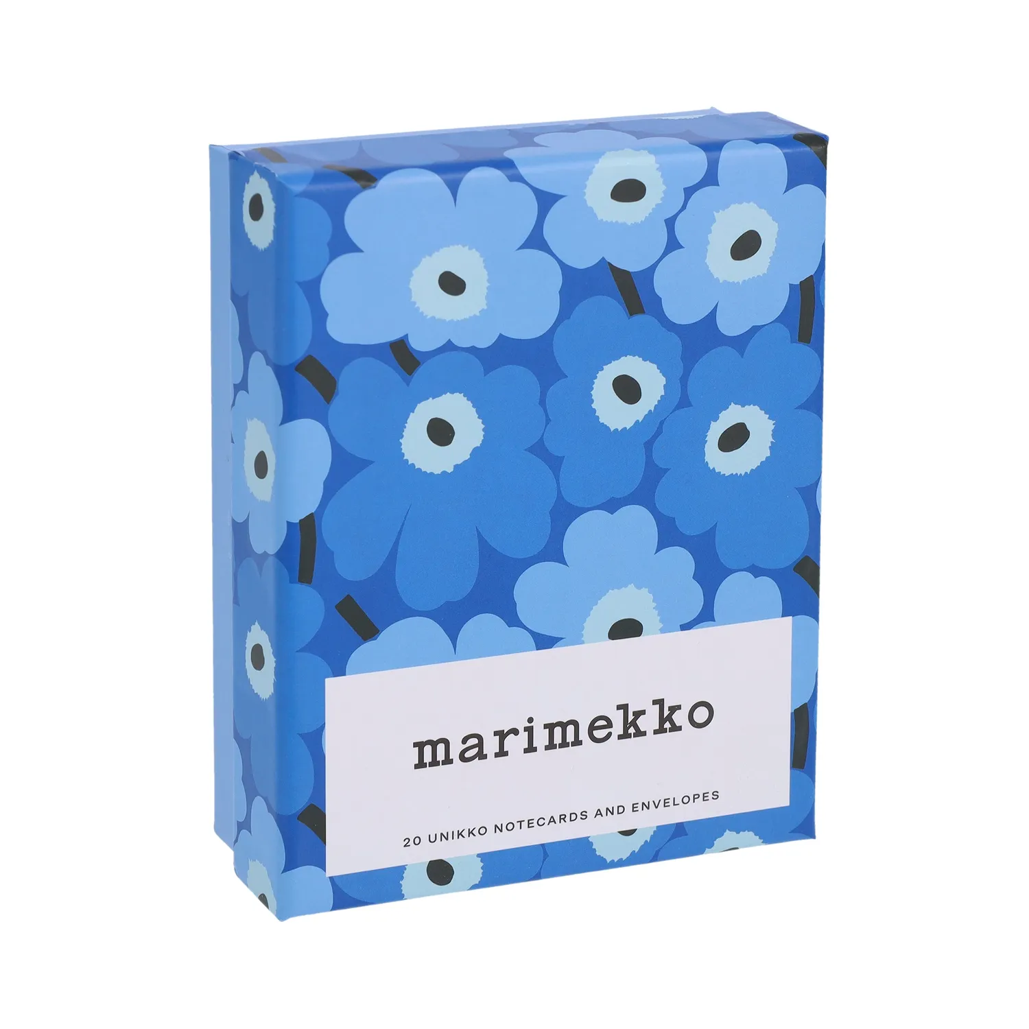 Marimekko Notes Blues Unikko kort 20-pakning
