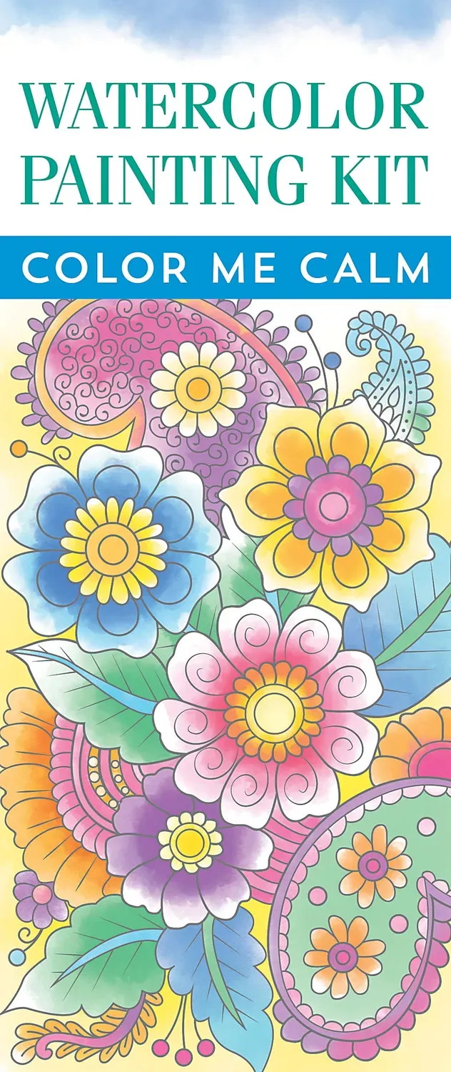 Peter Pauper Press Color Me Calm akvarellsett lomme