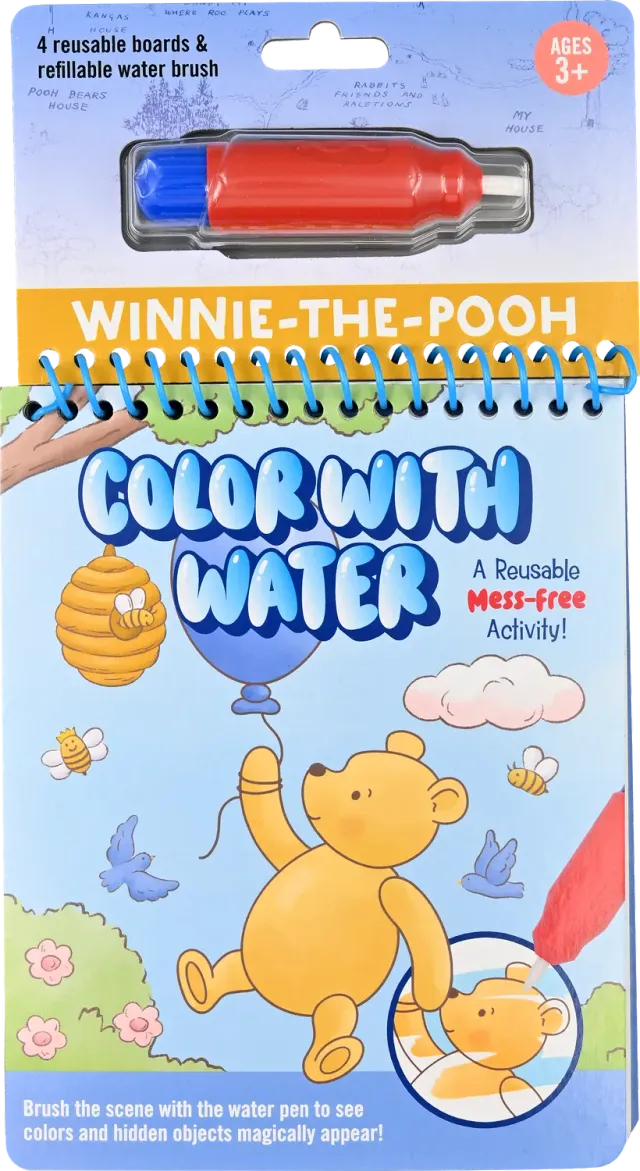 Peter Pauper Press Winnie-the-Pooh malebok vannmaling barn 3 år