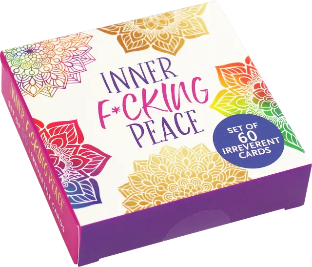 Peter Pauper Press Inner Fucking Peace kortstokk 60 kort frekk