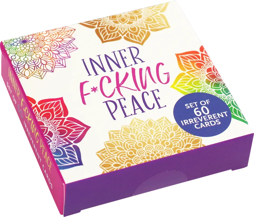 Peter Pauper Press Inner Fucking Peace kortstokk 60 kort frekk