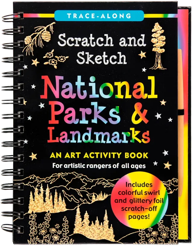 Peter Pauper Press National Parks Scratch and Sketch skrapebok