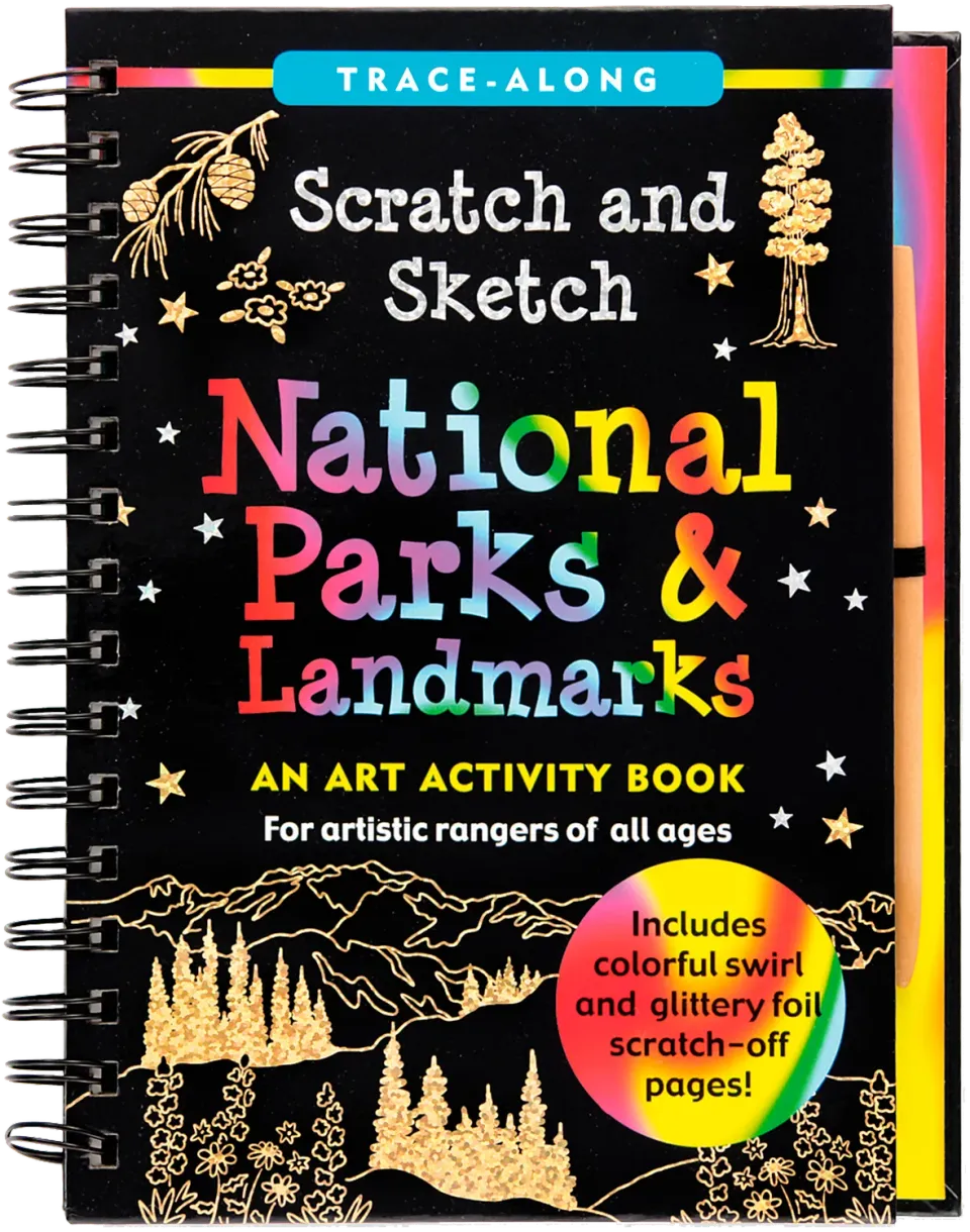 Peter Pauper Press National Parks Scratch and Sketch skrapebok