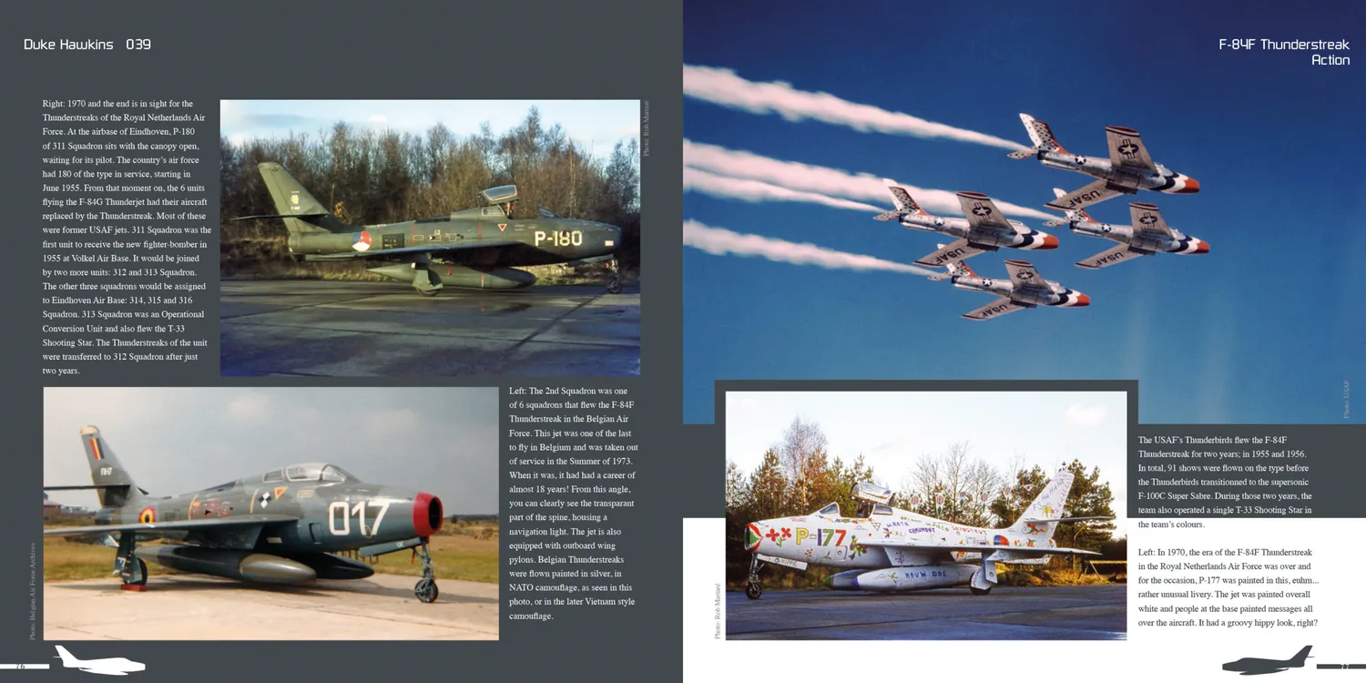 Duke Hawkins Republic F-84F Thunderstreak bok 84 sider