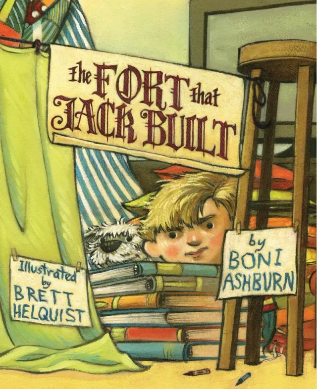 Abrams The Fort That Jack Built barnebok innbundet lek