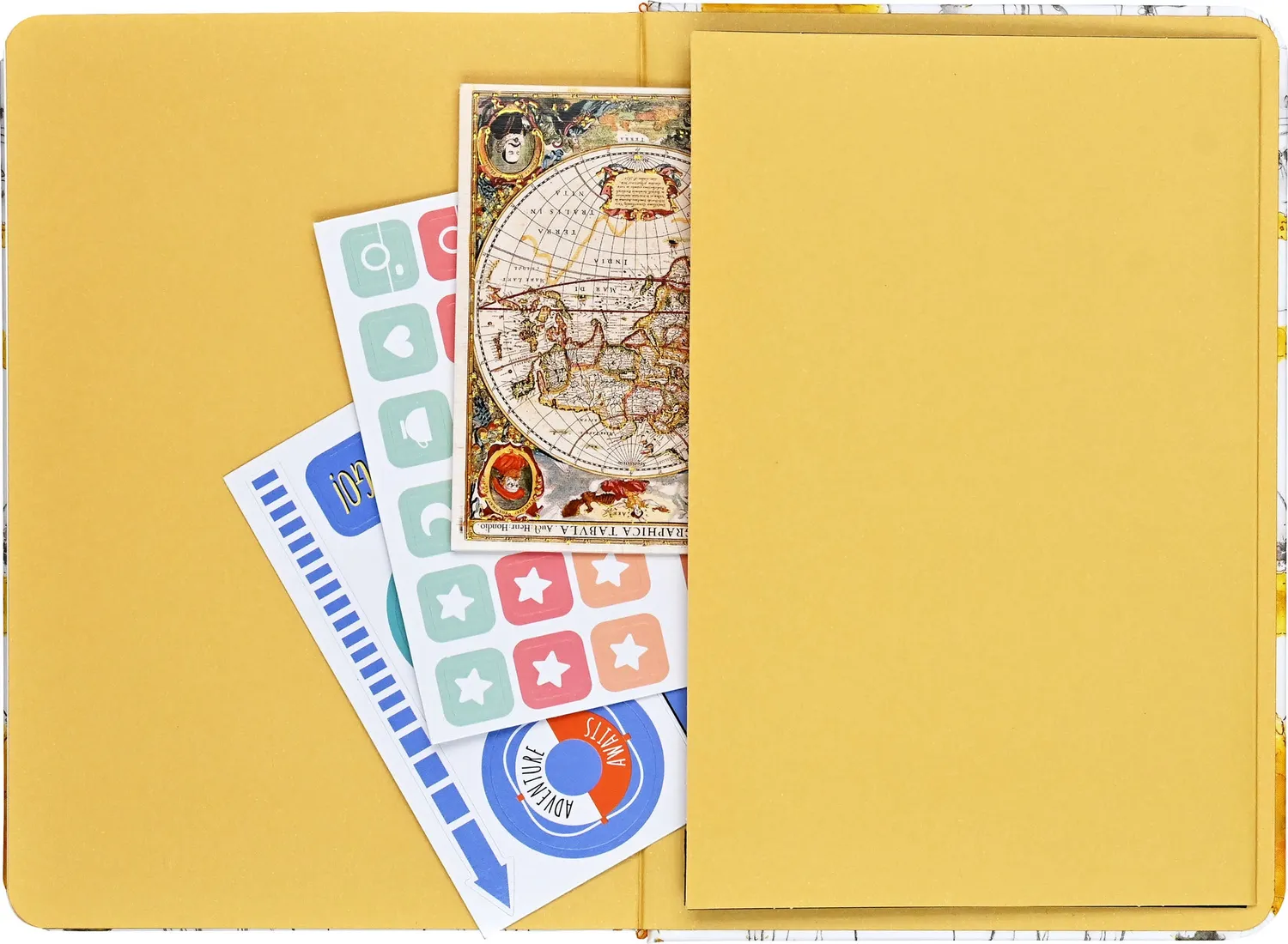 Peter Pauper Press Yellow Flowers notatbok linjert liten