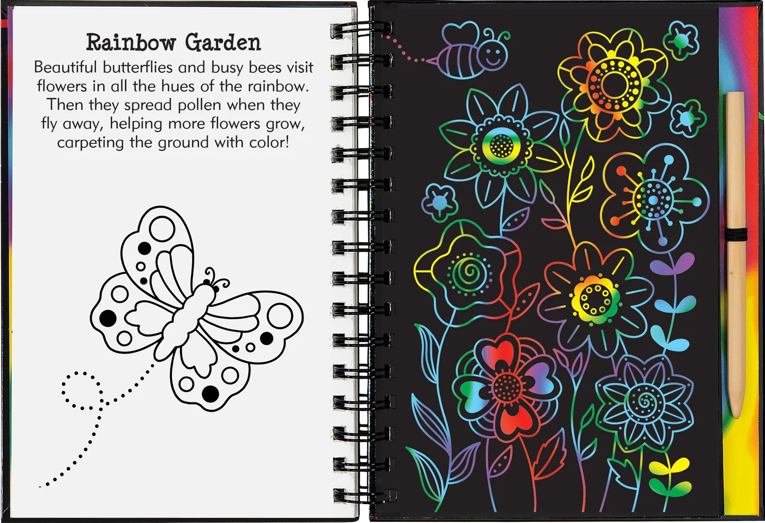 Scratch and Sketch Rainbow Magic skrapebok for barn 5 år+
