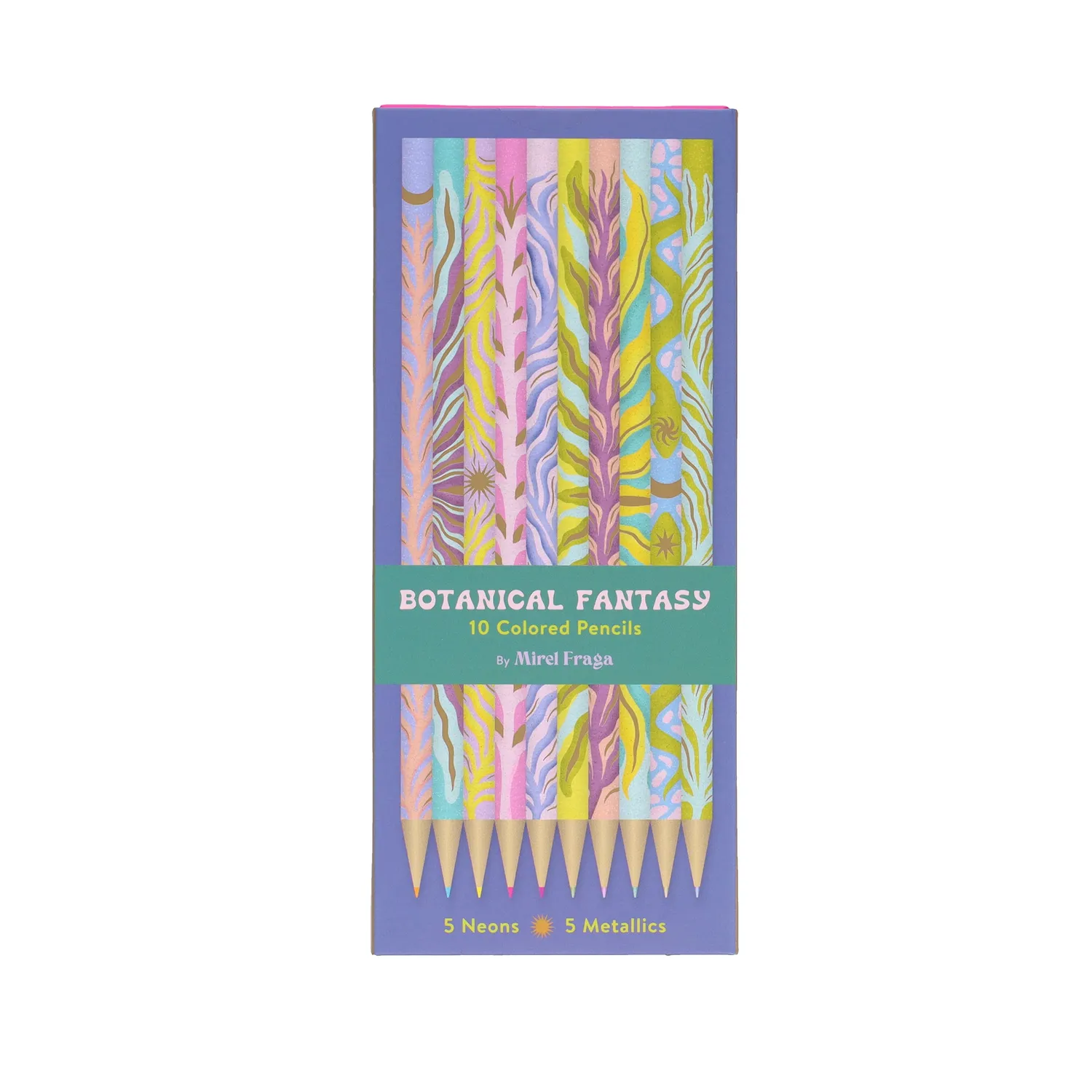 Abrams and Chronicle Botanical Fantasy fargeblyanter 10-pk neon