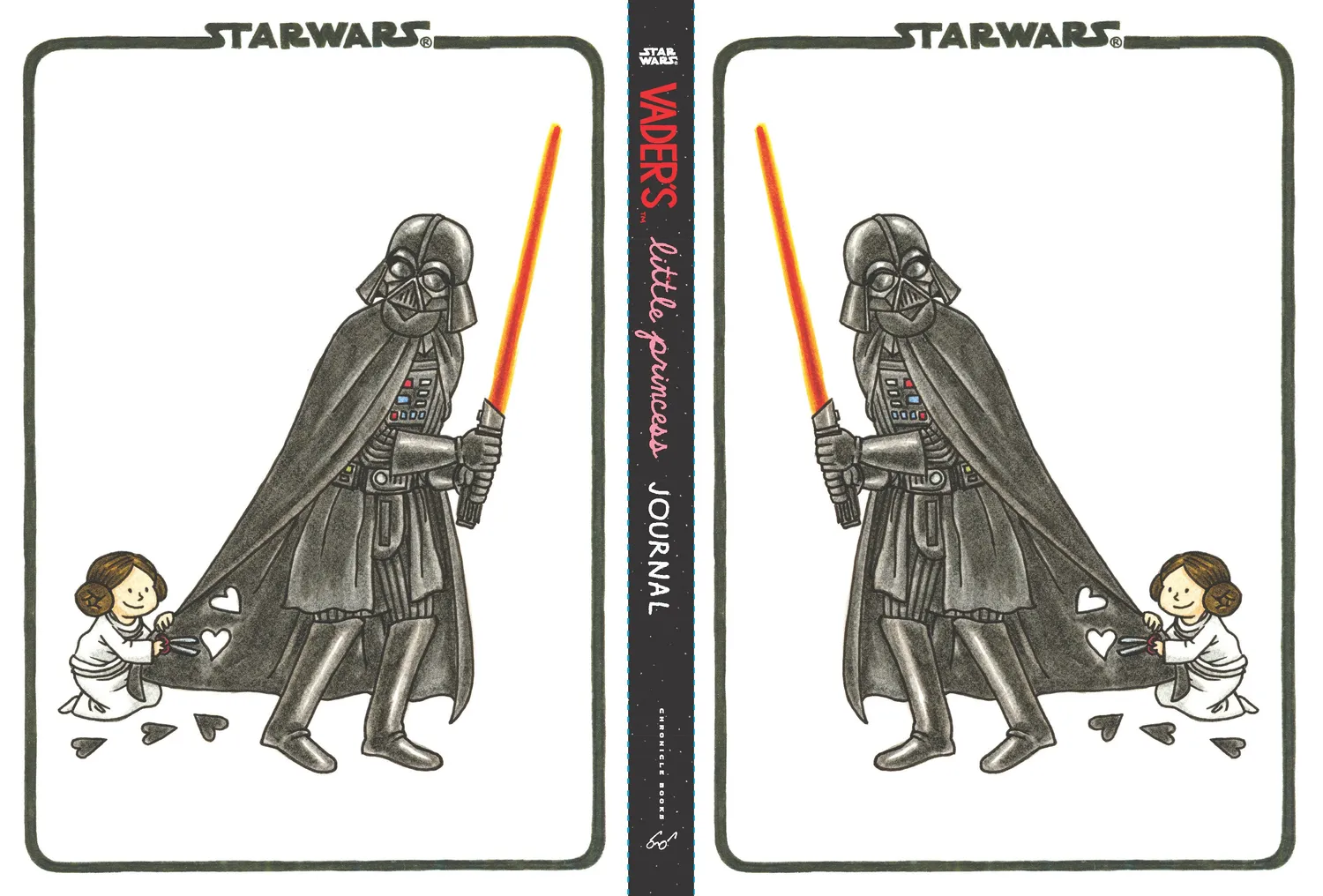 Chronicle Books Vader's Little Princess notatbok flexi