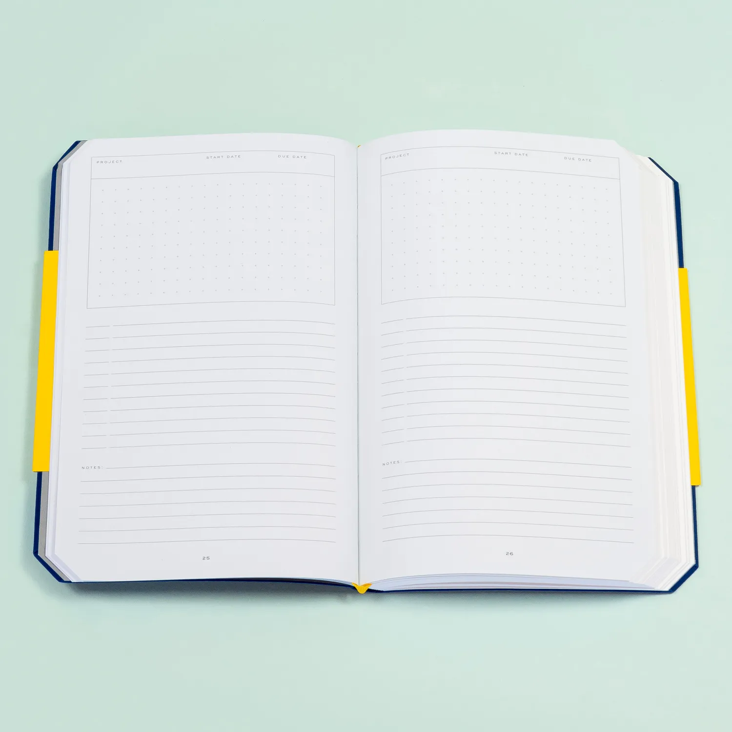Chronicle Go-To Notebook notatbok prikker blå