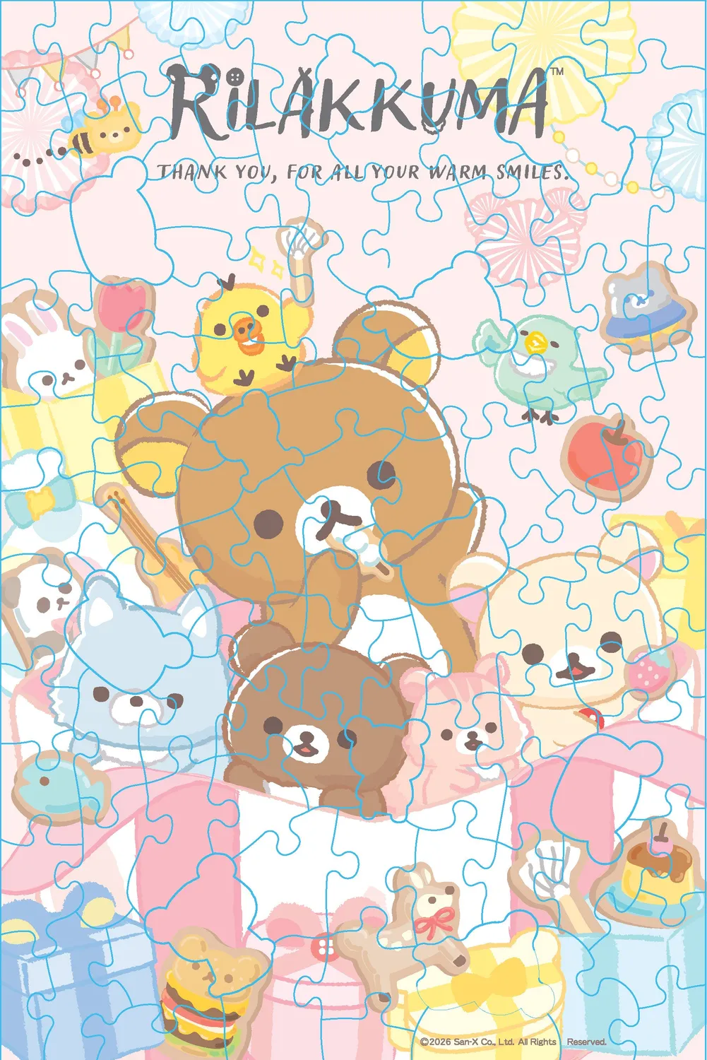 Abrams and Chronicle Rilakkuma puslespill 100 brikker blind box