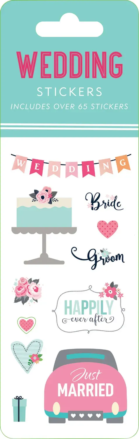 Peter Pauper Press Wedding klistremerkesett 65 stk