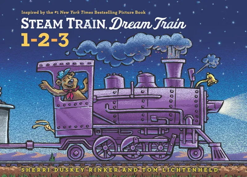 Steam Train Dream Train tellebok pappbok tog 1–10