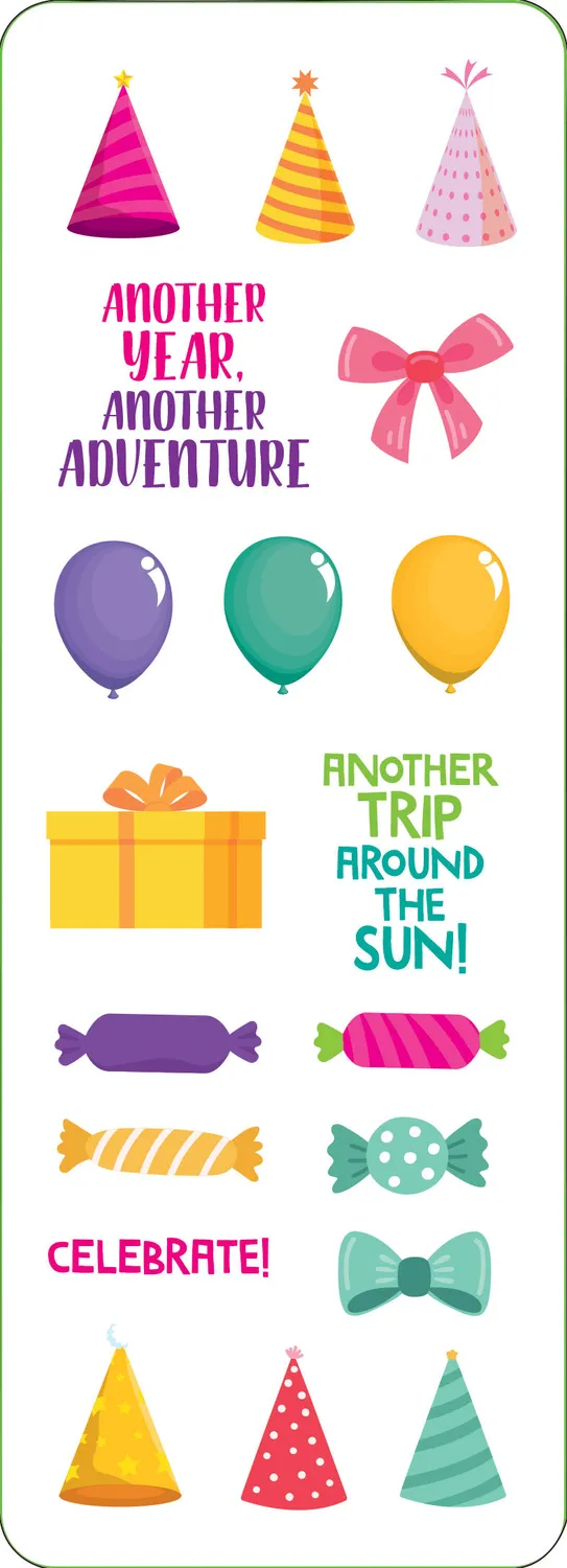 Peter Pauper Press Birthday Sticker Set klistremerker 100 stk bursdag
