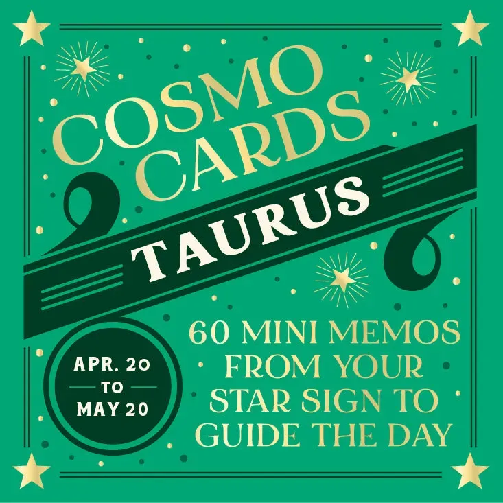 Cosmo Cards Taurus kortstokk 60 affirmasjonskort stjernetegn