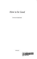 Bokia How to be Good bok pent brukt engelsk