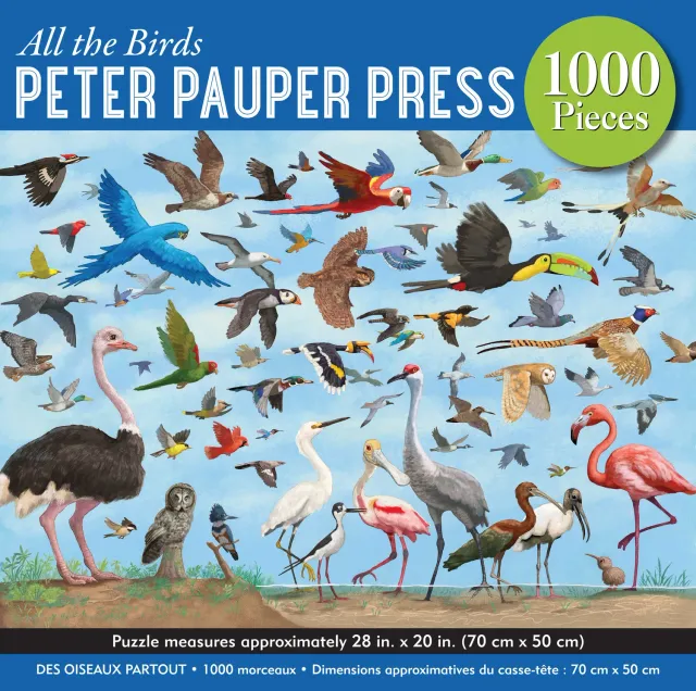 Peter Pauper Press All the Birds puslespill 1000 brikker