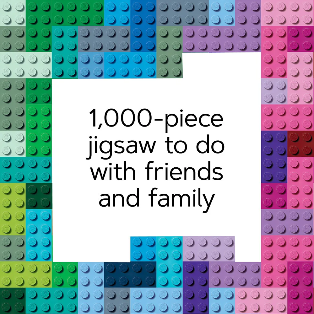 LEGO Rainbow Bricks puslespill 1000 brikker regnbue